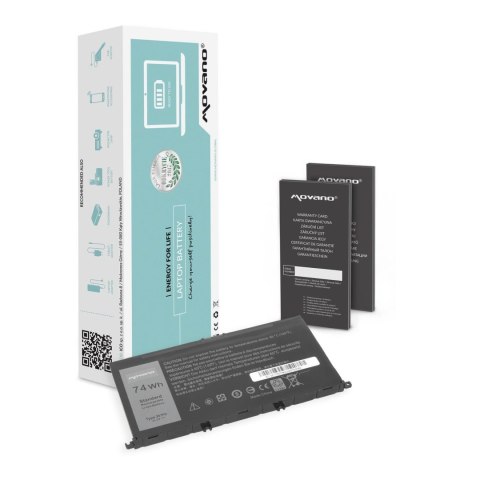 Bateria Movano do notebooka Dell Inspiron 15 (7557), 15 (7559), 357F9 (10.8V-11.1V) (6600 mAh) Movano