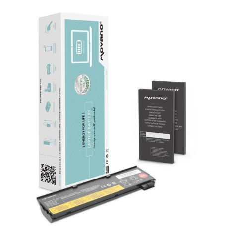 Bateria Movano do notebooka Lenovo ThinkPad 45N1127, T440, T450s, X240 (10.8V-11.1V) (4400 mAh) Movano