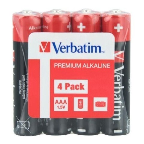 Bateria Verbatim LR3 AAA (4 szt) shrink Verbatim Bateria Verbatim LR3 AAA (4 szt) shrink Verbatim