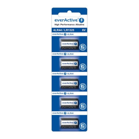 Bateria alkaliczna everActive 4LR44 / LR1325 / 544A - blister 5 sztuk Everactive Bateria alkaliczna everActive 4LR44 / LR1325 / 544A - blister 5 sztuk Everactive