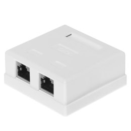 Gniazdo kompletne natynkowe 2 x RJ45 8p8c FTP kat. 6 LSA Netrack NETRACK