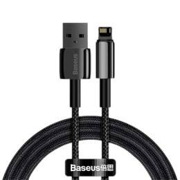 Kabel Baseus Tungsten Gold USB-A - Lightning 1m czarny Baseus