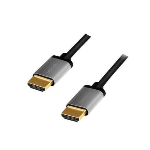 Kabel HDMI LogiLink CHA0101 4K/60 Hz, aluminium, 2m LogiLink Kabel HDMI LogiLink CHA0101 4K/60 Hz, aluminium, 2m LogiLink