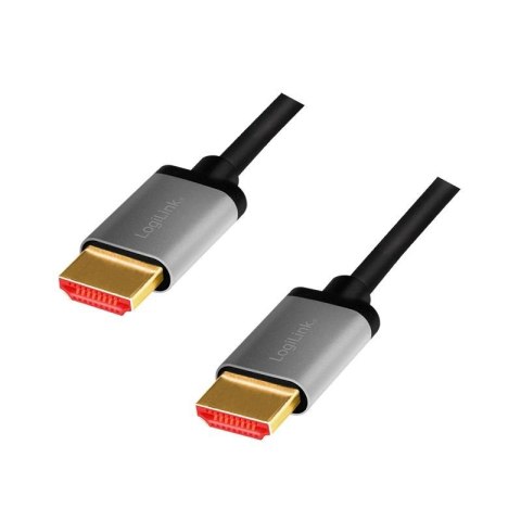 Kabel HDMI LogiLink CHA0105 8K/60Hz, 4K/120Hz aluminium, 2m LogiLink Kabel HDMI LogiLink CHA0105 8K/60Hz, 4K/120Hz aluminium, 2m LogiLink