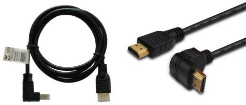 Kabel HDMI Savio CL-04 1,5m, czarny, KĄTOWY, złote końcówki, v1.4 high speed, ether Savio Kabel HDMI Savio CL-04 1,5m, czarny, KĄTOWY, złote końcówki, v1.4 high speed, ether Savio