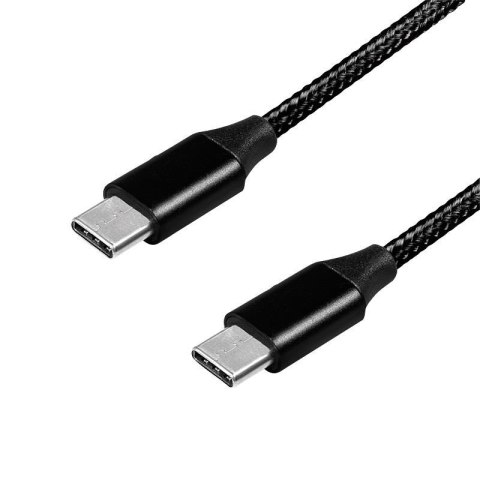 Kabel USB 2.0 LogiLink CU0154 USB-C - USB-C, M/M, czarny, 1m LogiLink Kabel USB 2.0 LogiLink CU0154 USB-C - USB-C, M/M, czarny, 1m LogiLink