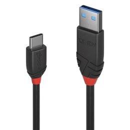 Kabel USB LINDY 3.1 A/M - USB C/M , Black Line 1,5m Czarny LINDY