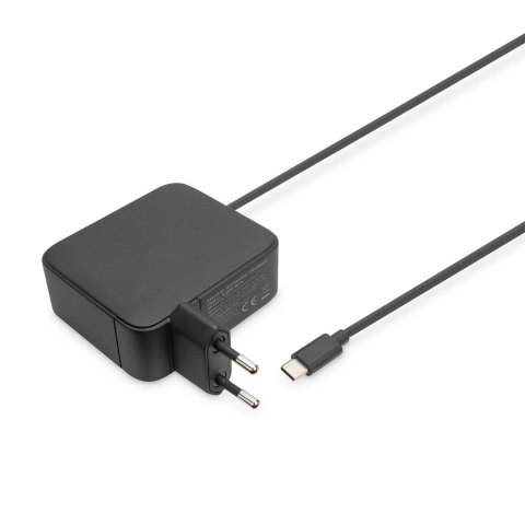 Ładowarka sieciowa DIGITUS zasilacz 1x USB-C PD 3.0 max. 100W GaN zintegrowany kabel 1,2m czarna Digitus Ładowarka sieciowa DIGITUS zasilacz 1x USB-C PD 3.0 max. 100W GaN zintegrowany kabel 1,2m czarna Digitus