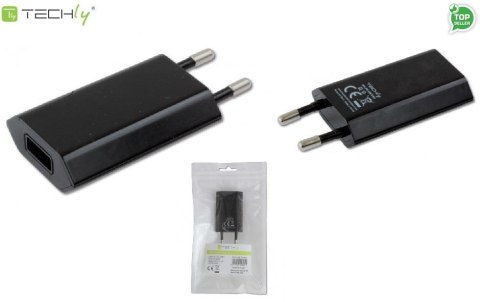 Ładowarka sieciowa Techly USB 5V 1A czarna Techly Ładowarka sieciowa Techly USB 5V 1A czarna Techly