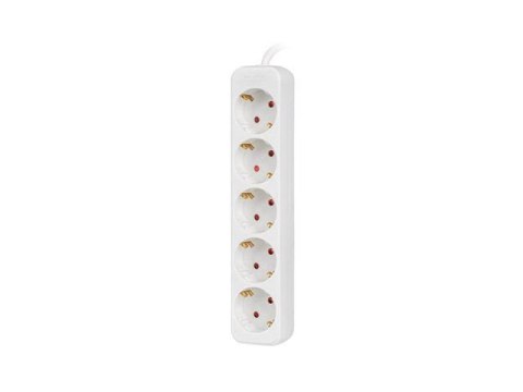 Listwa przedłużacz Lanberg 1,5m białą 5x 230V Schuko, kabel wykonany z pełnej miedzi LANBERG Listwa przedłużacz Lanberg 1,5m białą 5x 230V Schuko, kabel wykonany z pełnej miedzi LANBERG