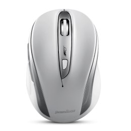 Mysz bezprzewodowa Perixx PERIMICE-721 optyczna 1600dpi 2.4 GHz, biało-srebrna, silent, cicha, bezklikowa Perixx