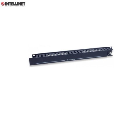 Organizer Kabli Intellient Rack 19" 1U z pokrywą, czarny Intellinet