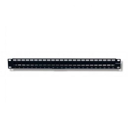Patch panel Intellinet 24 porty, otwarty z tacką, czarny Intellinet