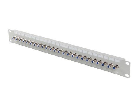 Patch panel Lanberg 24 Port 1U 19" Gniazdo Typ F Beczka Szary LANBERG Patch panel Lanberg 24 Port 1U 19" Gniazdo Typ F Beczka Szary LANBERG