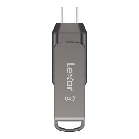 Pendrive Lexar JumpDrive D400 64GB USB 3.2 Gen1 Type-C 130MB/s srebrny Lexar Pendrive Lexar JumpDrive D400 64GB USB 3.2 Gen1 Type-C 130MB/s srebrny Lexar
