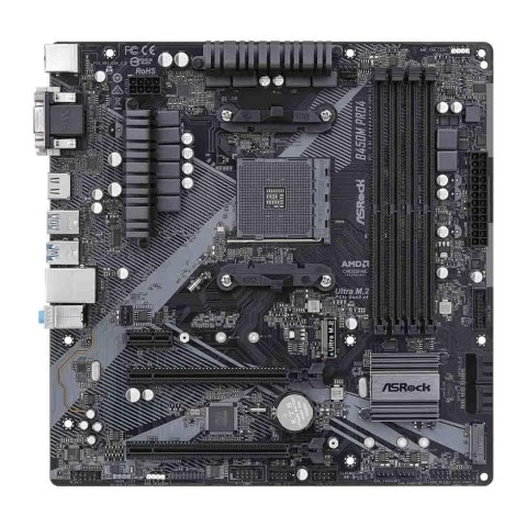 Płyta ASRock B450M Pro4 R2.0 /AMD B450/DDR4/SATA3/M.2/USB3.1/PCIe3.0/AM4/mATX ASRock Płyta ASRock B450M Pro4 R2.0 /AMD B450/DDR4/SATA3/M.2/USB3.1/PCIe3.0/AM4/mATX ASRock