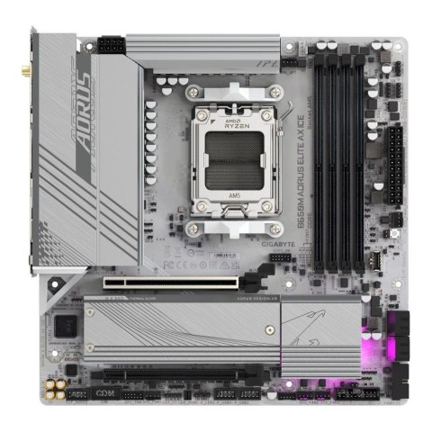 Płyta Gigabyte B650M A ELITE AX ICE /AMD B650/DDR5/SATA3/M.2/USB3.2/PCIe5.0/WiFi/BT/AM5/mATX Gigabyte Płyta Gigabyte B650M A ELITE AX ICE /AMD B650/DDR5/SATA3/M.2/USB3.2/PCIe5.0/WiFi/BT/AM5/mATX Gigabyte