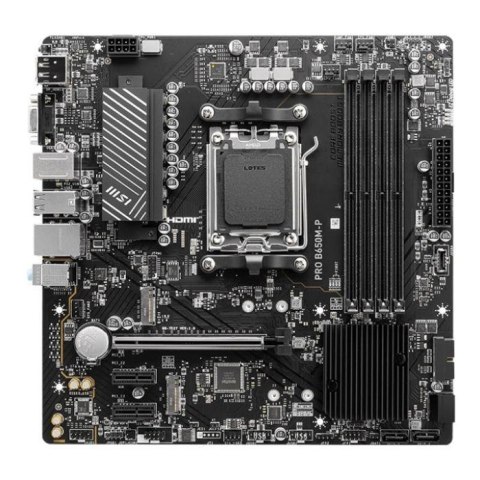 Płyta MSI PRO B650M-P /AMD B650/DDR5/SATA3/M.2/USB3.1/PCIe4.0/AM5/mATX MSI Płyta MSI PRO B650M-P /AMD B650/DDR5/SATA3/M.2/USB3.1/PCIe4.0/AM5/mATX MSI