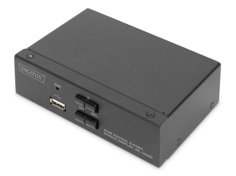 Przełącznik KVM DIGITUS 2 portowy HDMI, 4K 30Hz Digitus Przełącznik KVM DIGITUS 2 portowy HDMI, 4K 30Hz Digitus