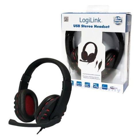 Słuchawki stereo LogiLink HS0033 z mikrofonem HQ LogiLink Słuchawki stereo LogiLink HS0033 z mikrofonem HQ LogiLink