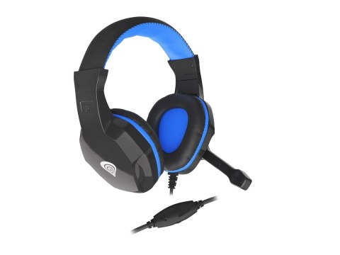 Słuchawki z mikrofonem Genesis Argon 100 Gaming czarno-niebieskie Genesis Słuchawki z mikrofonem Genesis Argon 100 Gaming czarno-niebieskie Genesis