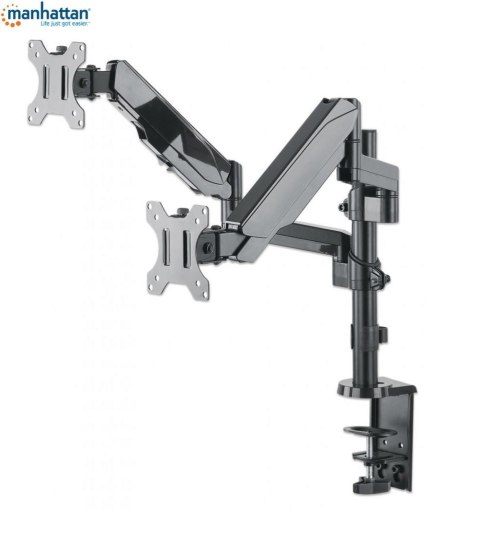Uchwyt biurkowy Manhattan 17"-32", 2x8kg 2 monitory, spężyna gazowa Manhattan Uchwyt biurkowy Manhattan 17"-32", 2x8kg 2 monitory, spężyna gazowa Manhattan
