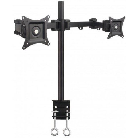 Uchwyt biurkowy Techly 13"-27", 2x10kg na 2 monitory, regulowany Techly Uchwyt biurkowy Techly 13"-27", 2x10kg na 2 monitory, regulowany Techly