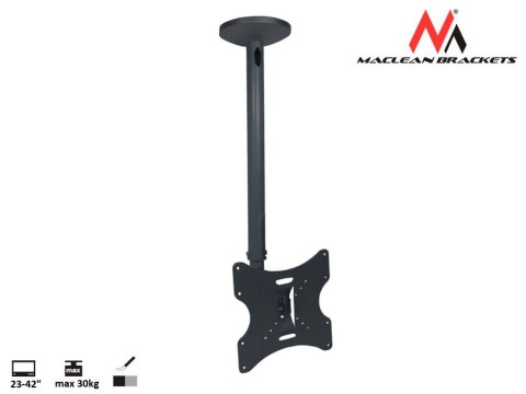 Uchwyt do telewizora sufitowy Maclean MC-504A B 23-42" 30kg czarny max VESA 200x200 Maclean Uchwyt do telewizora sufitowy Maclean MC-504A B 23-42" 30kg czarny max VESA 200x200 Maclean