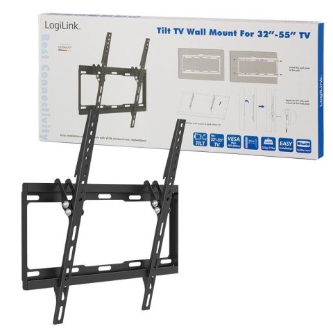 Uchwyt ścienny LogiLink do telewizora LCD/LED nachylenie -14°/0°, VESA 400x400, 32-55" LogiLink Uchwyt ścienny LogiLink do telewizora LCD/LED nachylenie -14°/0°, VESA 400x400, 32-55" LogiLink