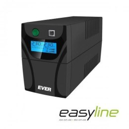 Zasilacz awaryjny UPS Ever Line-Interactive EASYLINE 650 AVR 2xSCH USB RJ-11 LCD Bl Ever