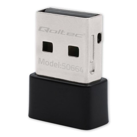 Adapter Qoltec Wi-Fi USB ultraszybki, bezprzewodowy mini | standard AC | 650Mbps Qoltec Adapter Qoltec Wi-Fi USB ultraszybki, bezprzewodowy mini | standard AC | 650Mbps Qoltec
