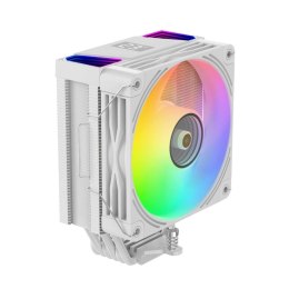Chłodzenie CPU Rampage OCTAGONC70-WHITE LGA1700/AM5 LCD wentylator infinity 120mm ARGB biały PWM Rampage