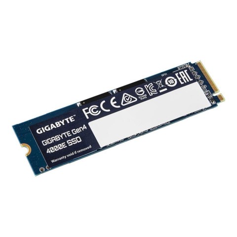 Dysk SSD Gigabyte Gen4 4000E 500GB M.2 2280 NVMe PCIe 4.0 x4 (3600/3000 MB/s) 3D NAND Gigabyte Dysk SSD Gigabyte Gen4 4000E 500GB M.2 2280 NVMe PCIe 4.0 x4 (3600/3000 MB/s) 3D NAND Gigabyte