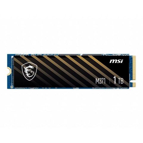 Dysk SSD MSI SPATIUM M371 1TB PCIe Gen3x4 NVMe M.2 2280 (2350/1700 MB/s) 3D NAND MSI