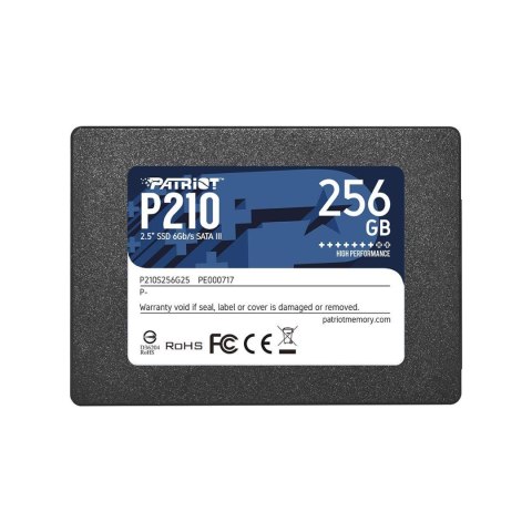 Dysk SSD Patriot P210 256GB 2.5" SATA3 (500/400 MB/s) 7mm Patriot Memory