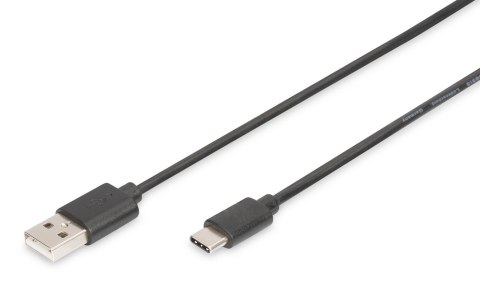 Kabel DIGITUS USB 2.0 HighSpeed Typ USB A/C M/M czarny 1.0m Digitus Kabel DIGITUS USB 2.0 HighSpeed Typ USB A/C M/M czarny 1.0m Digitus