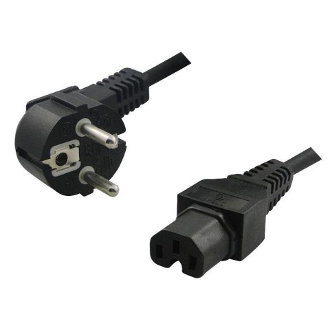 Kabel zasilający LogiLink CP105 Schuko > C15 czarny 2m LogiLink Kabel zasilający LogiLink CP105 Schuko > C15 czarny 2m LogiLink