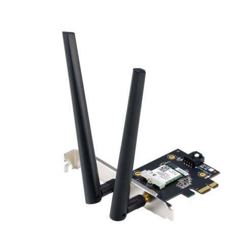 Karta sieciowa Asus PCE-AX1800 Dual Band PCI-E WiFi 6 (802.11ax), Bluetooth 5.2, WPA3, OFDMA, MU-MIMO Asus