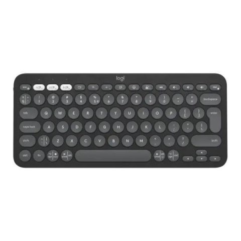 Klawiatura bezprzewodowa Logitech Pebble Keys 2 K380s grafitowa Logitech Klawiatura bezprzewodowa Logitech Pebble Keys 2 K380s grafitowa Logitech