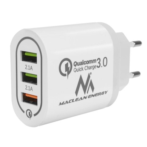 Ładowarka sieciowa Maclean MCE479 W QC 3.0 3xUSB biała Maclean Ładowarka sieciowa Maclean MCE479 W QC 3.0 3xUSB biała Maclean