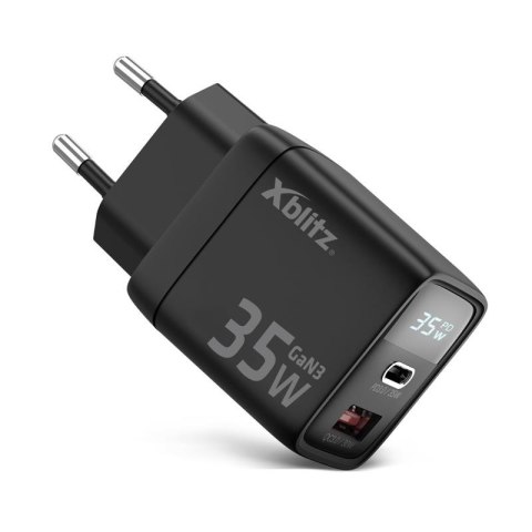 Ładowarka sieciowa Xblitz XC1 GaN3 PD35W USB-C+USB-A Xblitz