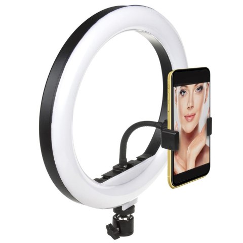Lampa pierścieniowa 10'' LED 12W statyw 1,1m Maclean MCE610 samowyzwalacz, bluetooth, zmiana barwy światła, zmiana jasności Maclean Lampa pierścieniowa 10'' LED 12W statyw 1,1m Maclean MCE610 samowyzwalacz, bluetooth, zmiana barwy światła, zmiana jasności Maclean