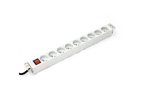 Listwa zasilająca DIGITUS 19'' 9 gniazd 2P+Z, kabel dł. 2m +wtyk C14, wyłącznik Digitus Listwa zasilająca DIGITUS 19'' 9 gniazd 2P+Z, kabel dł. 2m +wtyk C14, wyłącznik Digitus