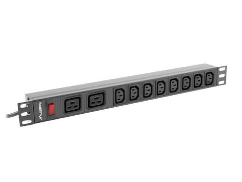 Listwa zasilająca Lanberg do RACK 1U 16A PDU 19" 2x C19, 8x IEC C13 2m czarna C20 LANBERG Listwa zasilająca Lanberg do RACK 1U 16A PDU 19" 2x C19, 8x IEC C13 2m czarna C20 LANBERG