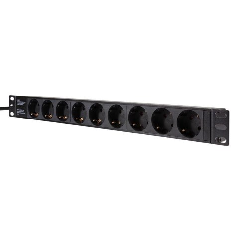 Listwa zasilająca LogiLink do szaf PDU9C03 19" 16A PDU 9x Schuko 2m czarna LogiLink