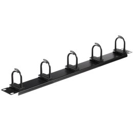 Organizator kabli 19''/1U - czarny Netrack NETRACK