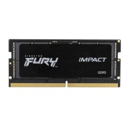 Pamięć SODIMM DDR5 Kingston FURY Impact 16GB (1x16GB) 4800MHz CL38 1,1V Czarna Kingston