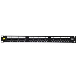 Patch panel 19'' Netrack 24-porty kat. 5e UTP, z półką NETRACK