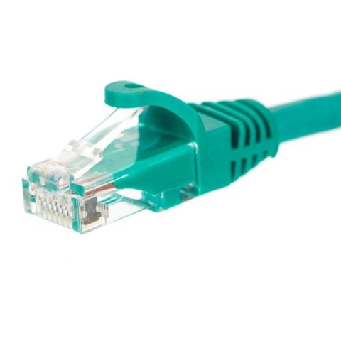 Patchcord RJ45, Netrack osłonka zalewana, kat. 5e UTP, 2m zielony NETRACK