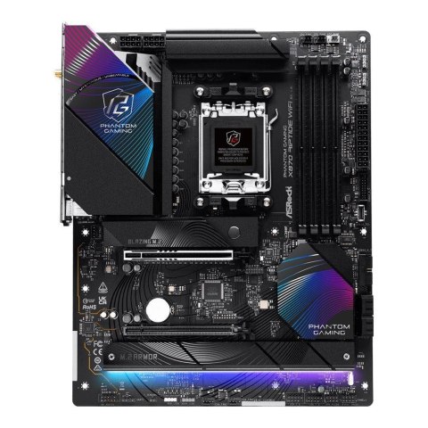 Płyta ASrock X870 RIPTIDE WIFI /AMD X870/DDR5/SATA3/M.2/USB4/PCIe5.0/AM5/ATX ASRock Płyta ASrock X870 RIPTIDE WIFI /AMD X870/DDR5/SATA3/M.2/USB4/PCIe5.0/AM5/ATX ASRock